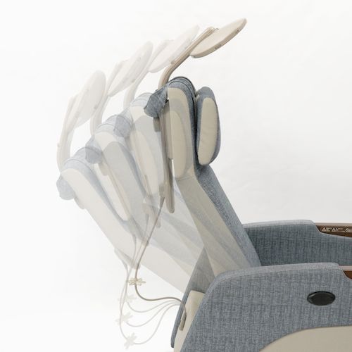 ヘルストロン HEF-Lx9000W リクライニングイメージ、背もたれ